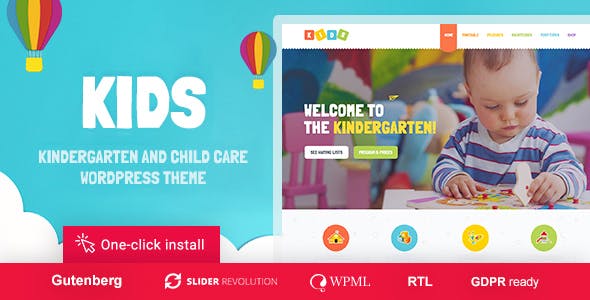 Kids v1.2.4 – 儿童日托和幼儿园 WordPress 主题