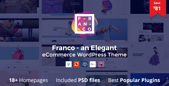 Franco v1.3.6 – 优雅的 WooCommerce WordPress 主题