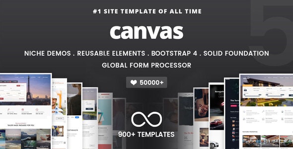 Canvas – 多功能 HTML5 模板