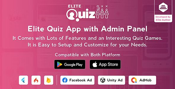 Elite Quiz v2.2.5 – 问答游戏 – Flutter 完整应用程序 + 管理面板