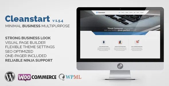 Cleanstart v2.2.0 – 企业商务 WordPress 主题