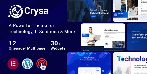 Crysa v1.0.4 – IT 解决方案 WordPress 主题