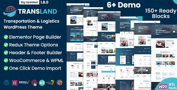 Transland v2.3.0 – Transportation & Logistics WordPress Theme