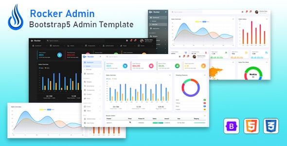 Rocker v2023.03.27 – Bootstrap 5 Admin Dashboard Template