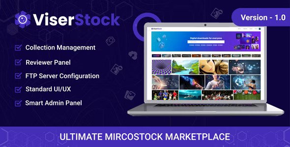 ViserStock v2.1（已汉化） – Ultimate Microstock Marketplace