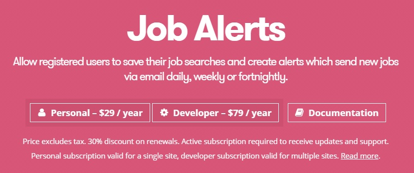 WP Job Manager Job Alerts Add-on v.1.5.6