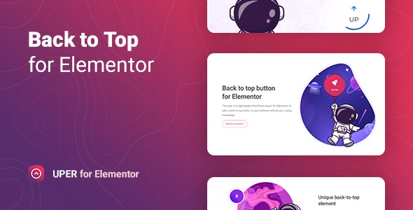 Uper v1.0.4 – Back to Top Button for Elementor