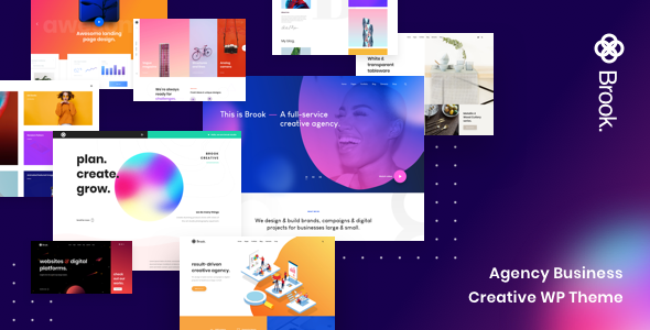 Brook v2.7.6 – Agency Business Creative WordPress Theme