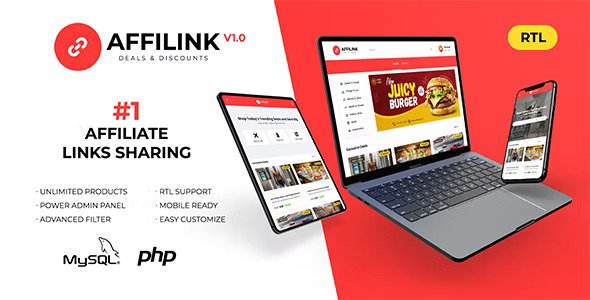 AffiLink v2.4.0 – 联盟链接共享平台