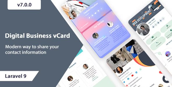 VCard SaaS v10.0.0（已汉化） – 数字名片生成器 SaaS – Laravel VCard SaaS