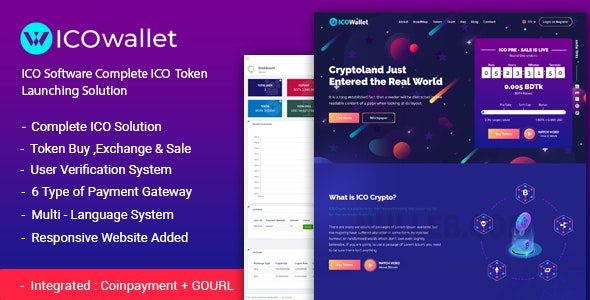 ICOWallet v3.0 – ICO 脚本 | 完整的 ICO 软件和令牌启动解决方案