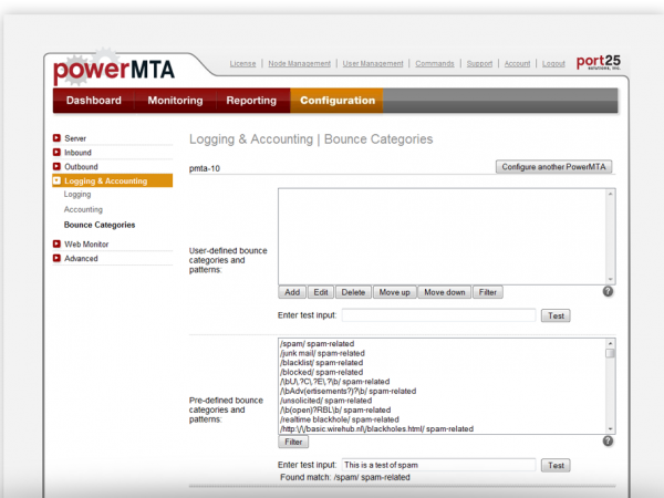 PowerMTA Management Console (PMTAMC) v1.5r19