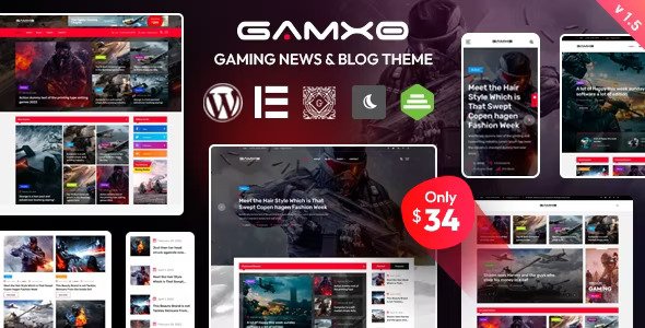 Gamxo v1.6 – WordPress 游戏新闻和博客主题