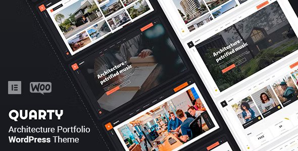 Quarty v1.4.1 – Creative Architecture Portfolio WordPress 主题