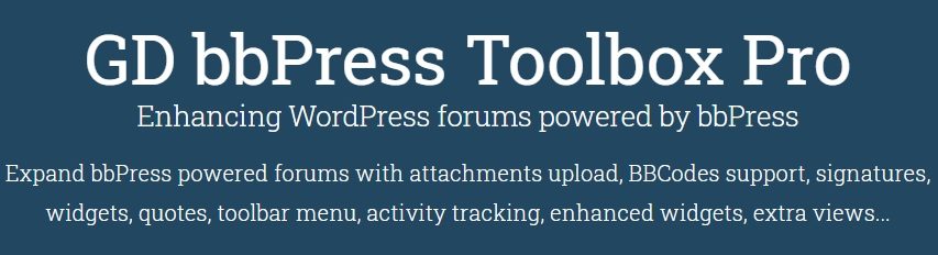 GD bbPress Toolbox Pro v7.3.1