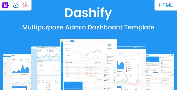 Dashify v6 February 2023 – 多用途管理仪表板模板