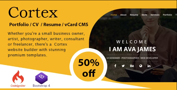 Cortex Portfolio / CV / Resume / vCard CMS v1.2