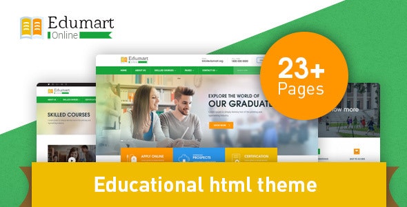 Edumart v1.0.3 – 教育行业HTML模板