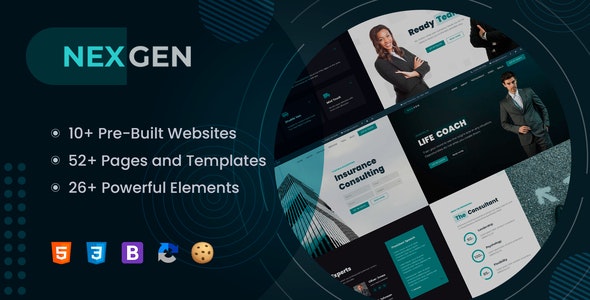 Nexgen v1.0.6 – 咨询 Bootstrap HTML 模板