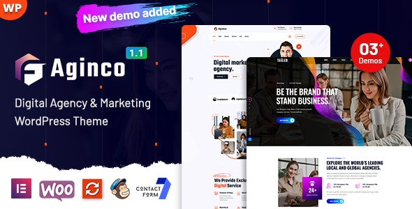 Aginco v1.3.1 – Digital Agency WordPress 主题