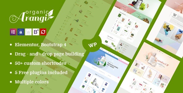 Arangi v1.4.2 – WooCommerce 有机主题