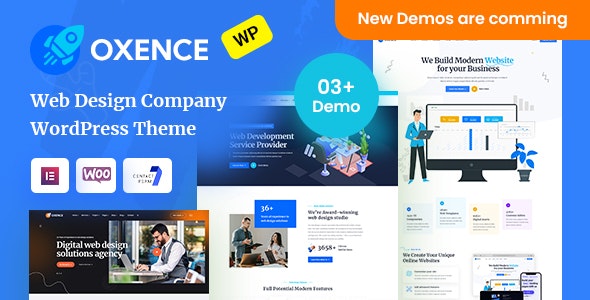 Oxence v1.2.0 – WordPress 网页设计机构 Elementor 主题