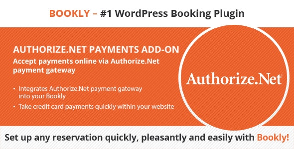 Bookly Authorize.Net (Add-on) v2.8