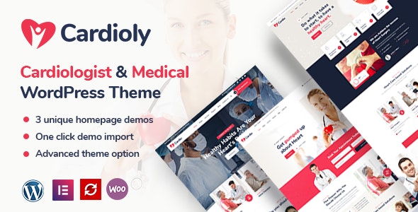 Cardioly v2.8 – WordPress 心脏病专家和医学主题