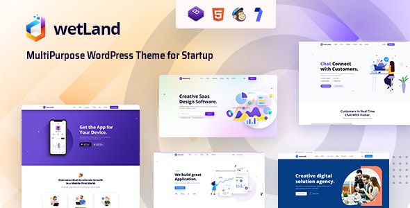 Wetland v1.0.9 – MultiPurpose WordPress Theme for Startup