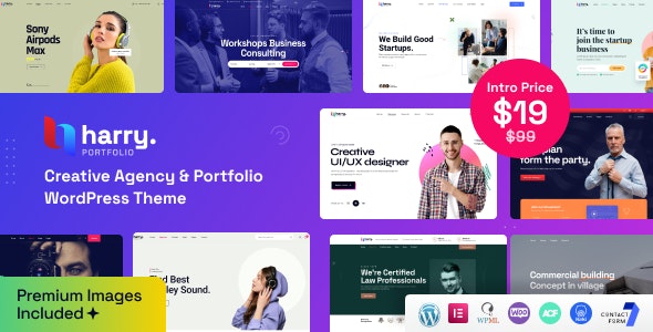 Harry v1.2.3 – Creative Agency & Portfolio WordPress Theme