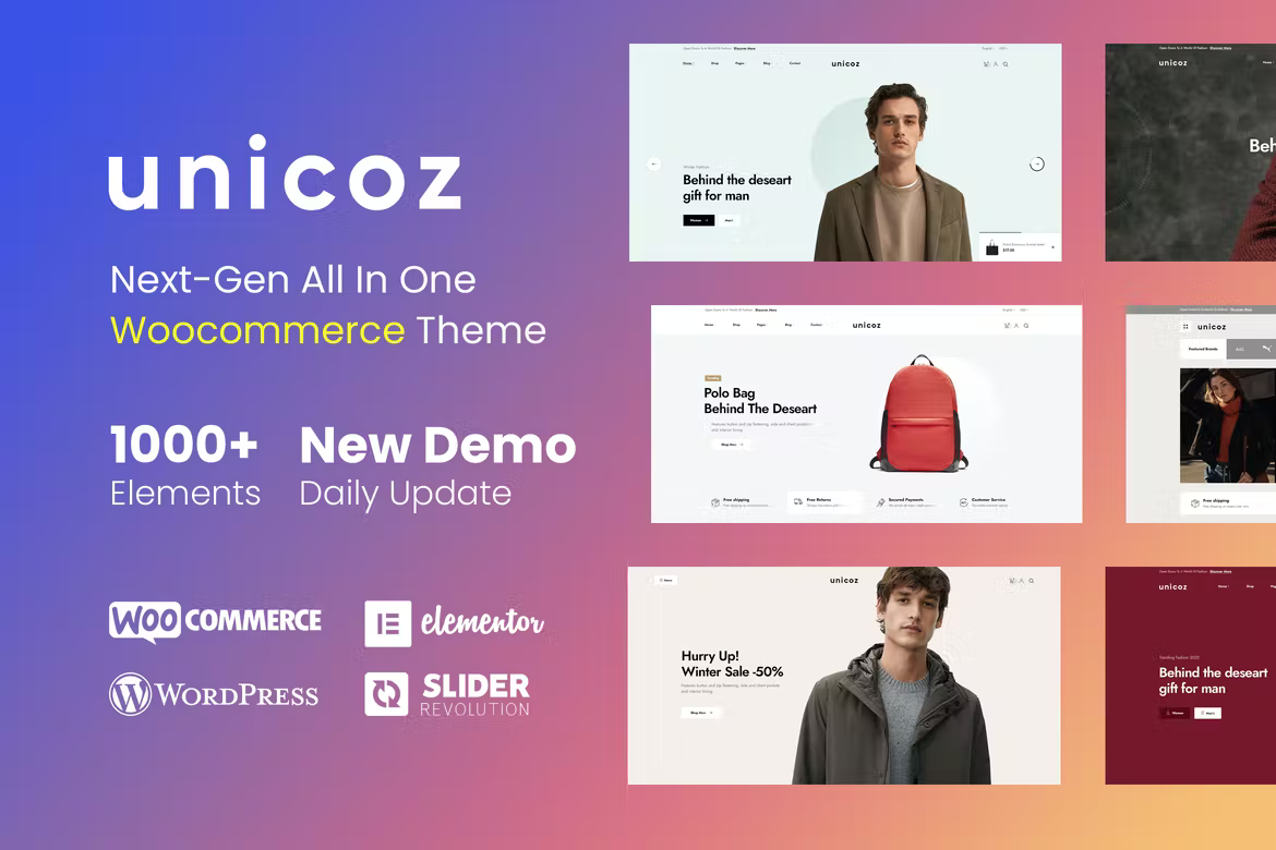 Unicoz v1.0.3 – Elementor WooCommerce Theme