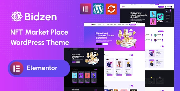 Bidzen v1.0 – NFT Marketplace WordPress Theme