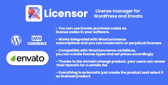 Licensor v1.0.0 – License manager for WooCommerce and Envato