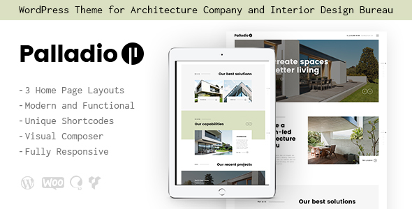 Palladio v1.1.8 – WordPress 室内设计与建筑主题