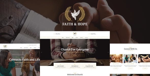 Faith & Hope v2.2.0 – A Modern Church & Religion Non-Profit WordPress Theme