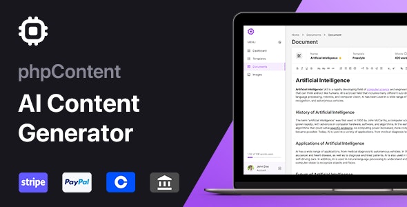 phpContent v1.5.0（已汉化） – AI 内容生成器平台 (SaaS)