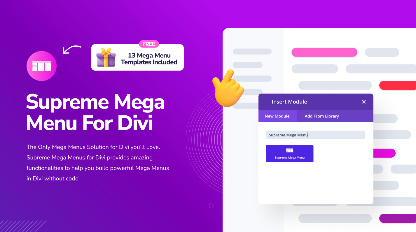 Supreme Mega Menu For Divi Pro v1.0.1