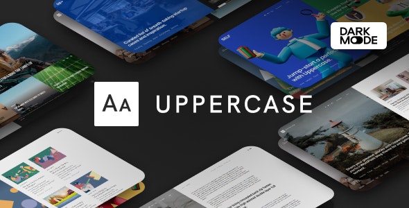 Uppercase v1.1.6 –WordPress暗模式博客主题