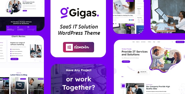 Gigas v1.1 – WordPress SaaS Theme