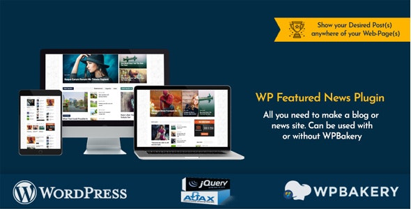 WP Featured News Pro v1.6.0 – 自定义帖子列表插件