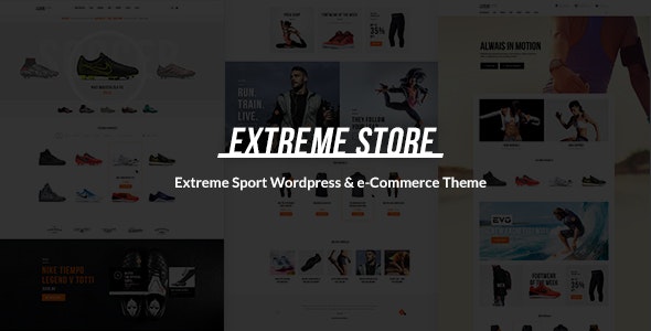 Extreme v1.5.4 – 运动服装和设备商店 WordPress 主题