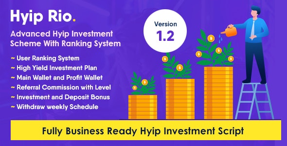 Hyip Rio v2.5.1 – Advanced Hyip Investment Scheme with Ranking System