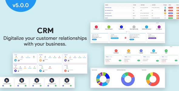 CRM v5.0.0 – Laravel CRM with Project Management, Tasks, Leads, Invoices, Estimates and Goals