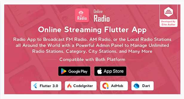 Radio Online v1.0.6 – Flutter Full App