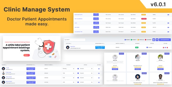 Clinic Management System v8.5.0 – 医患预约管理系统 PHP Laravel