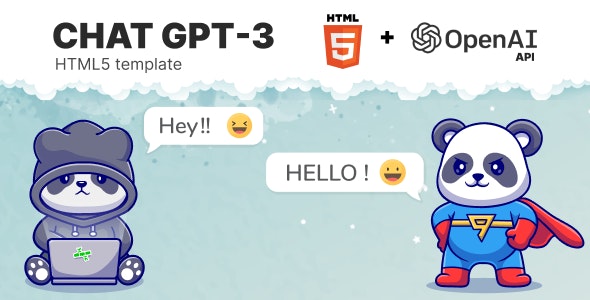 Chat GPT-3 OpenAI HTML v5 1.1