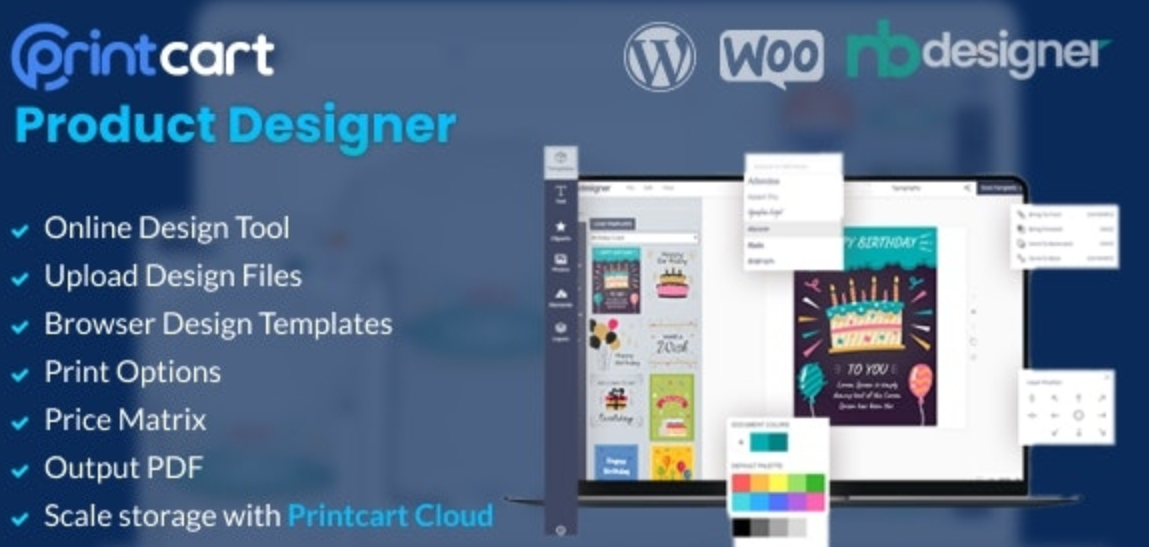 Printcart Product Designer  v1.2.3 – WooCommerce WordPress