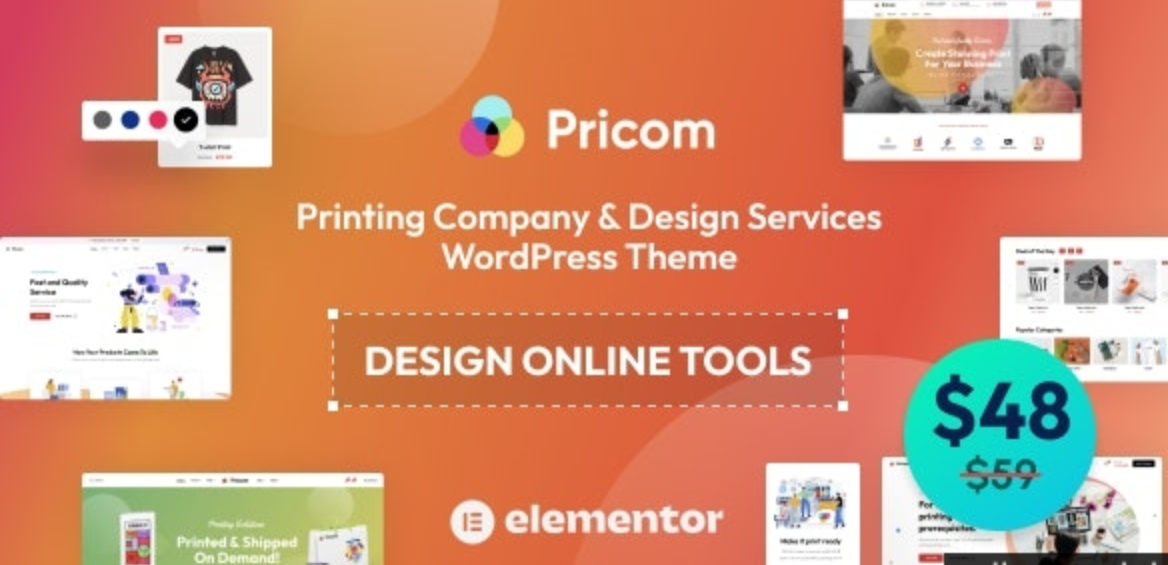 Pricom v1.3.5 – WordPress印刷公司和设计服务主题