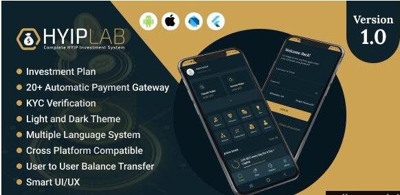 HYIPLab – Cross Platform Mobile Application v1.0