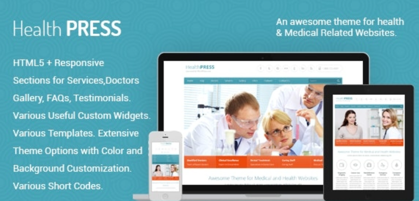 HealthPress v1.9.3 – Medical WordPress Theme